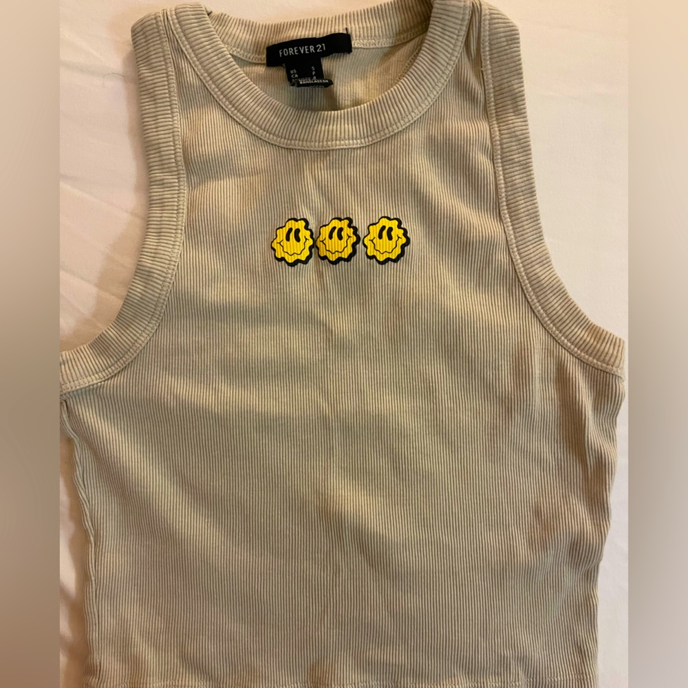Forever 21 halter smiley tank